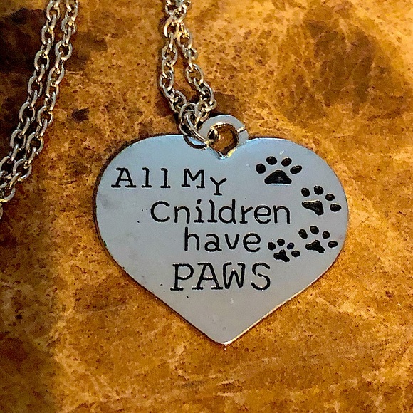 NWT All my Children have paws 🐾 Necklace 🦄3 for $15 /4 for $20🦄 - Picture 1 of 6